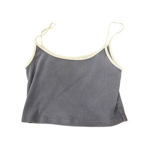Brandy Melville navy and gray tank